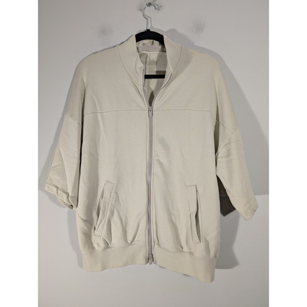 Essentials Fear of God Kids Beige Half Sleeve Full Zip‎ Jacket Sz 14 Streetwear